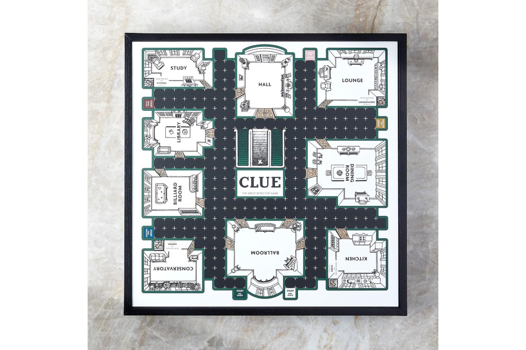 board game on marble background