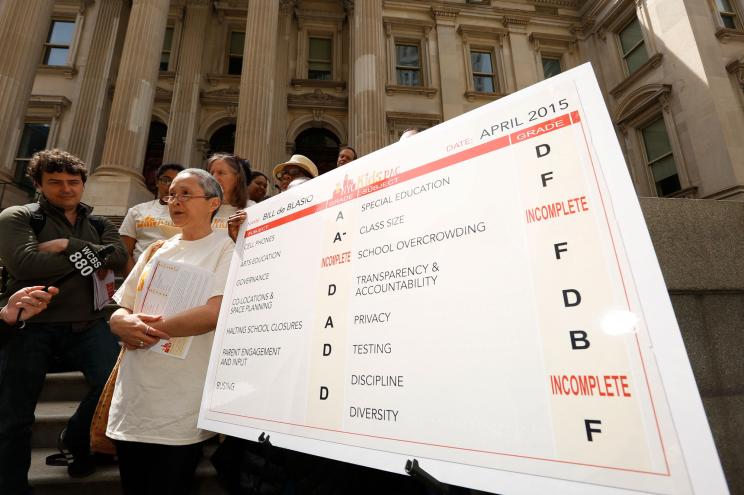 NYC education protestors.