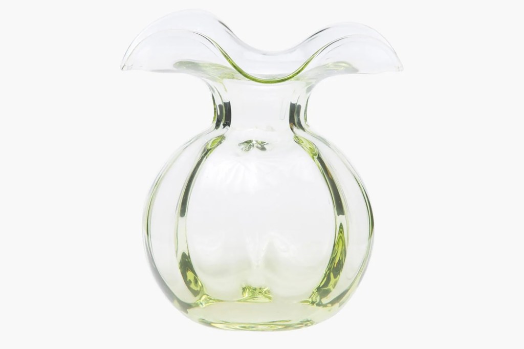 A clear vase