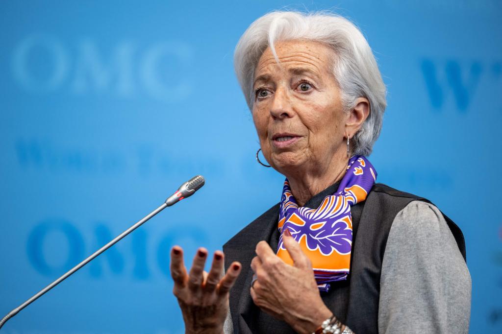 European Central Bank (ECB) President Christine Lagarde