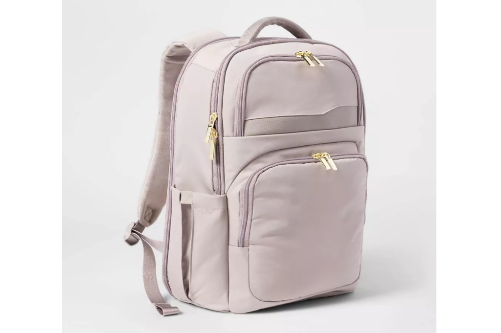 A pink backpack