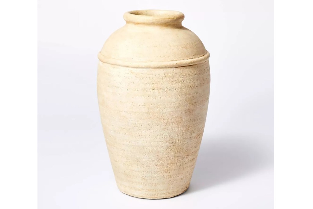 A terracotta vase