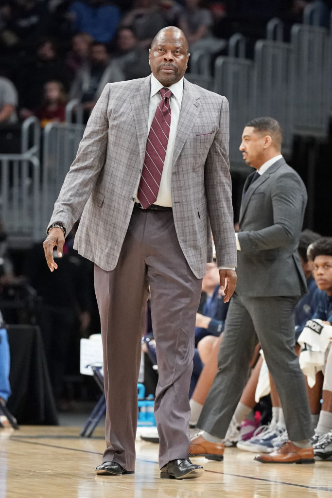 Patrick Ewings coaching Georgetown against Providence in February of 2023.