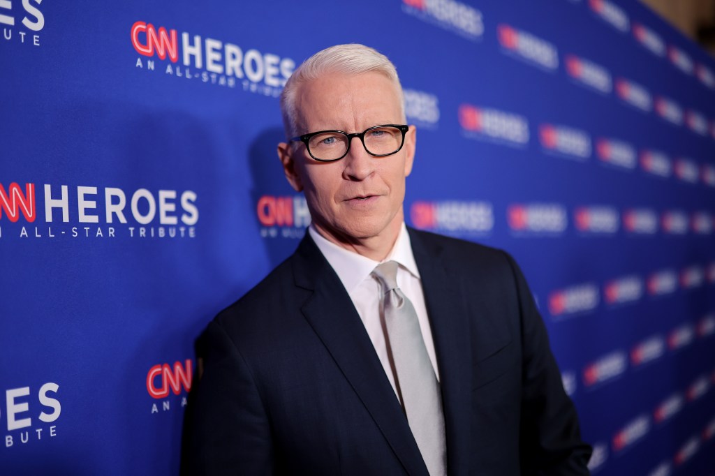 CNN's Anderson Cooper is pictured above. The network touts the fact that his show, "AC360," has regularly bested MSNBC's Chris Hayes in the 8 p.m. hour.