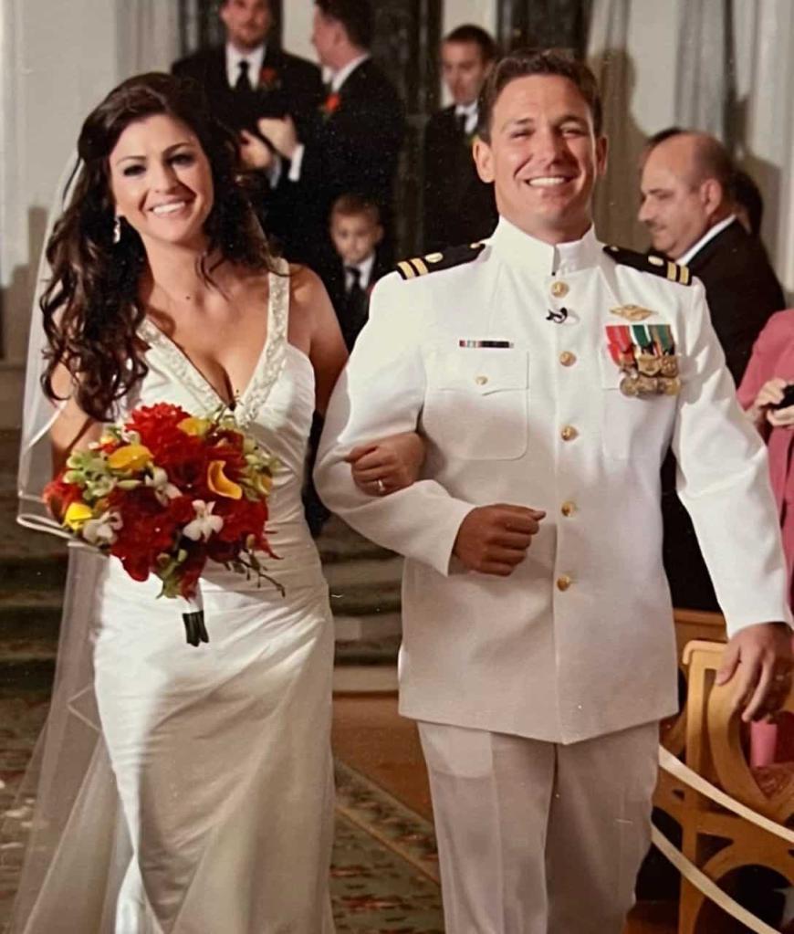 A photo from Ron DeSantis and Casey DeSantis' Walt Disney World wedding.