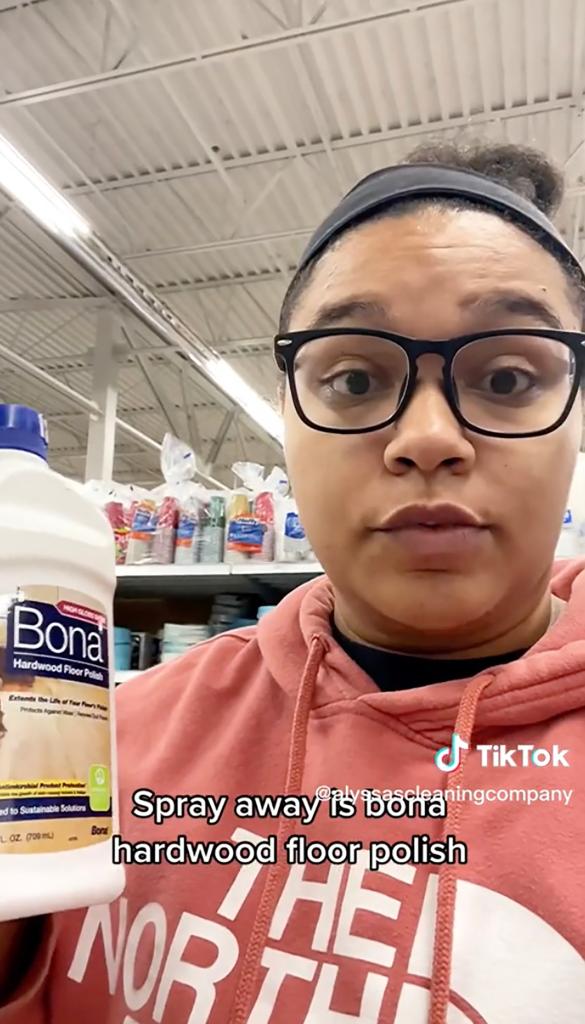 She is also not a big fan of Bona Hardwood Floor Cleaner, claiming that it leaves behind a "film."