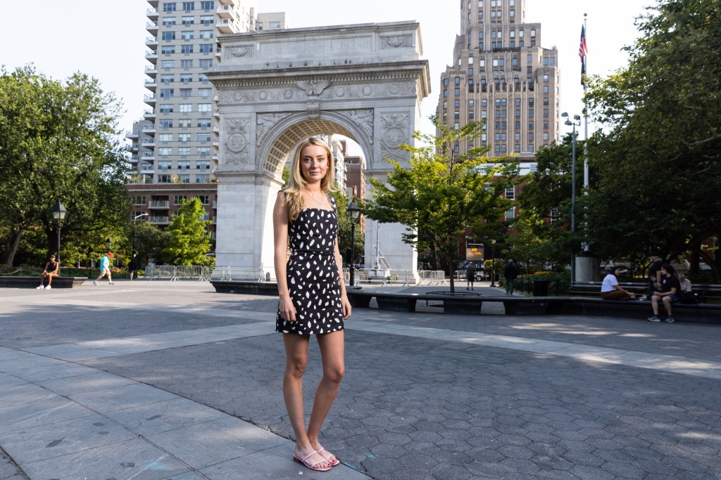 Rikki Schlott on NYU's campus