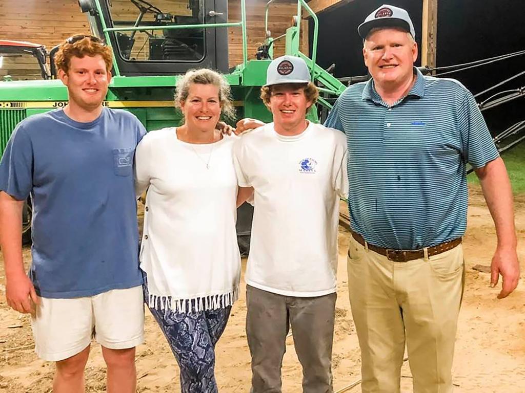 The Murdaugh family: Alex, Maggie, Buster, and Paul.