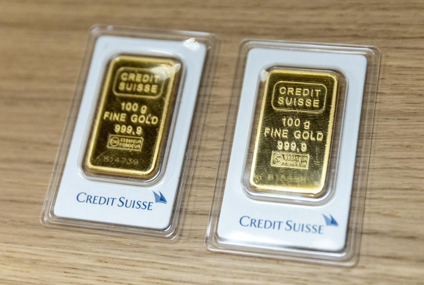 Gold bars from Credit Suisse