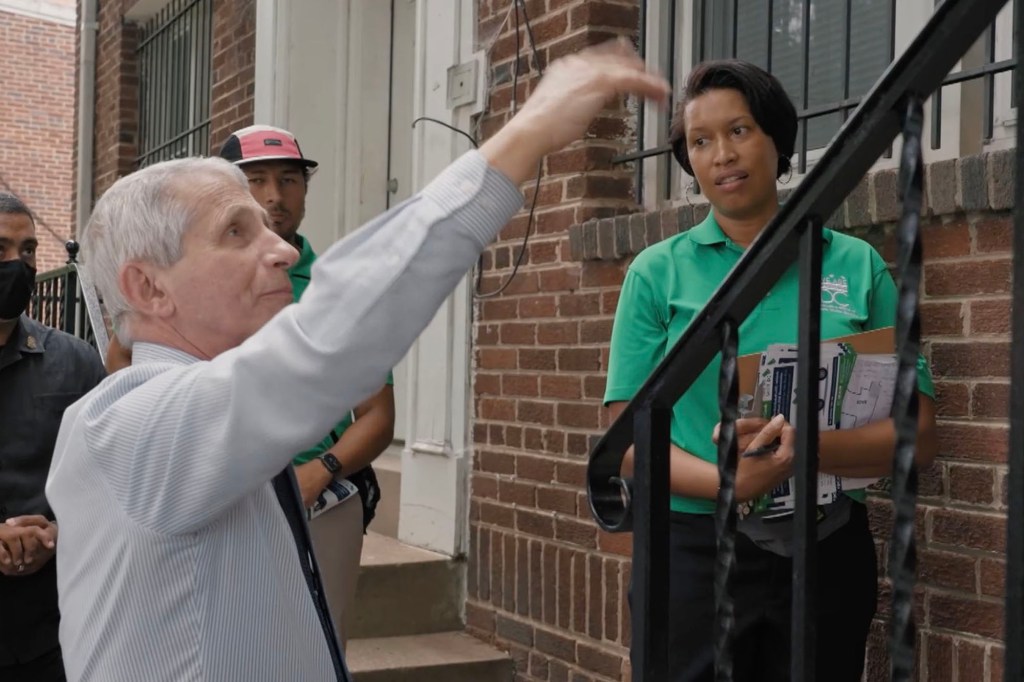 Dr. Anthony Fauci and DC Mayor Muriel Bowser