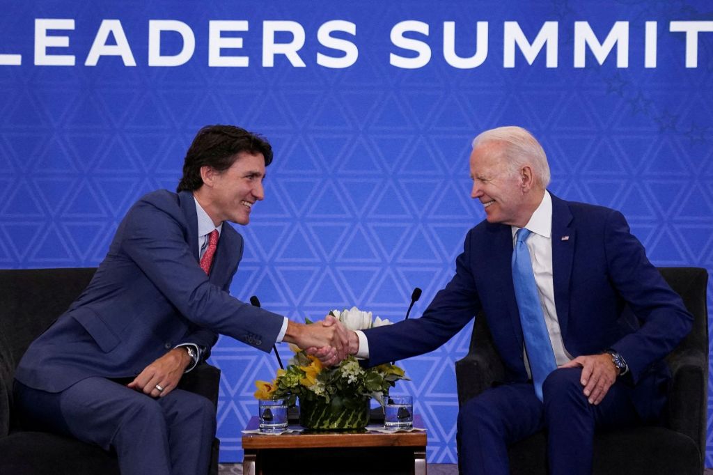 President Joe Biden and Canadian Prime Minister Justin Trudeau will meet Thursday for two days of discussions on a range of topics.