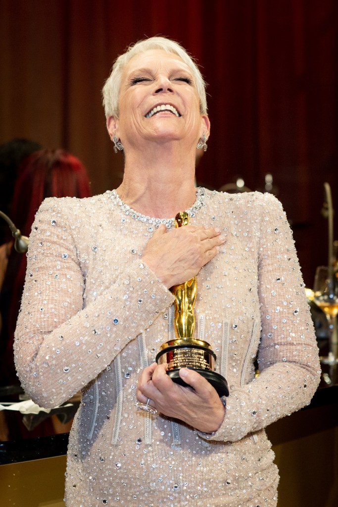 "Everything Everywhere All at Once" star Jamie Lee Curtis also was a big winner, nabbing the Best Supporting Actress award.