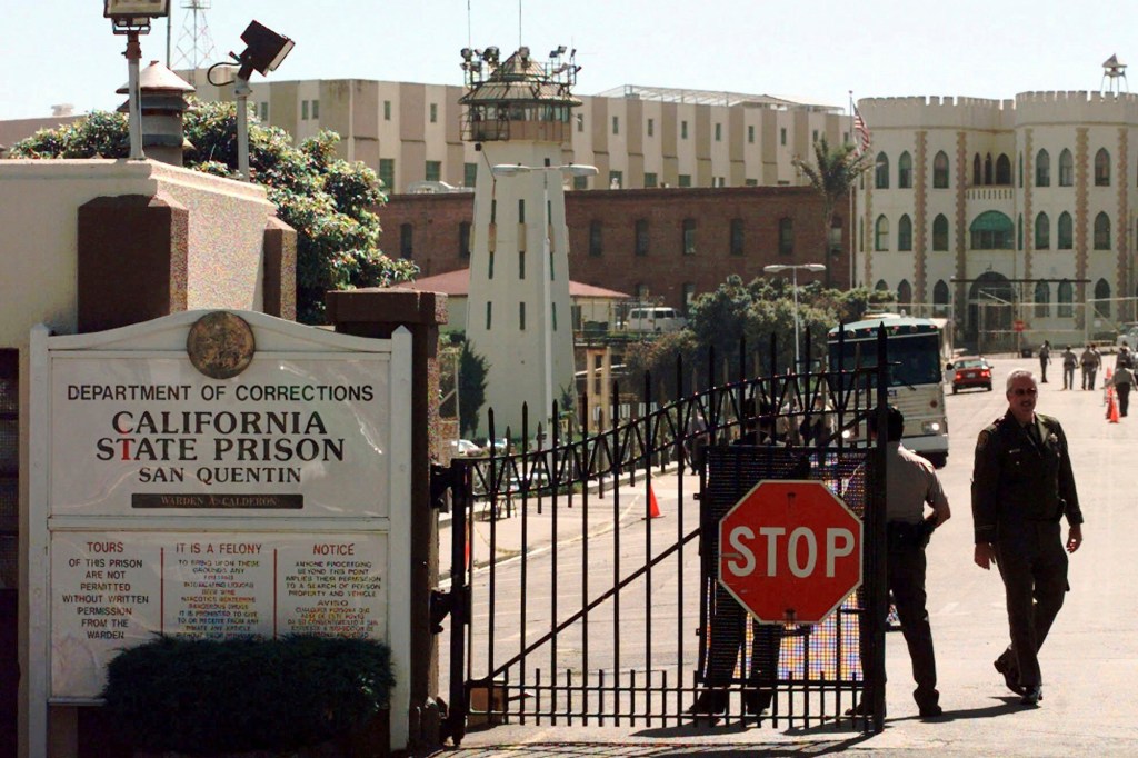 Sign to San Quentin prison