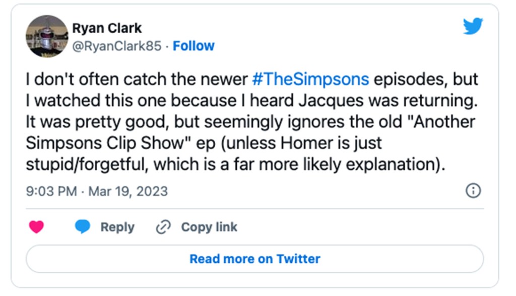 Simpsons Fans Tweet