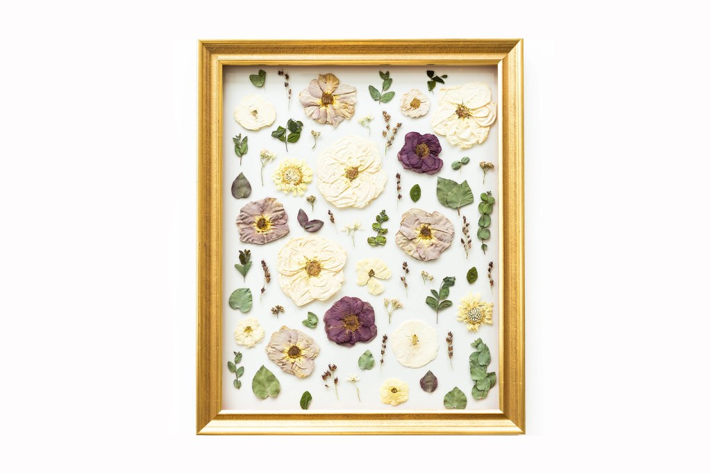 Pressed Floral 16x20 Dried Flower Wall Art