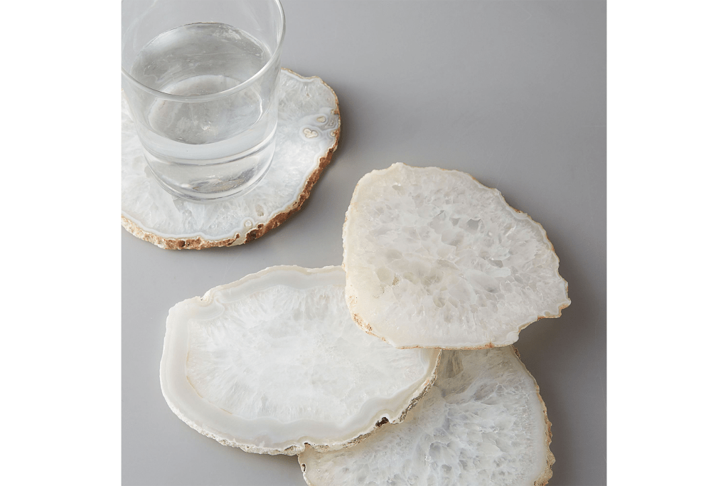 West Elm Clouded Agate Coasters (Set of 4)