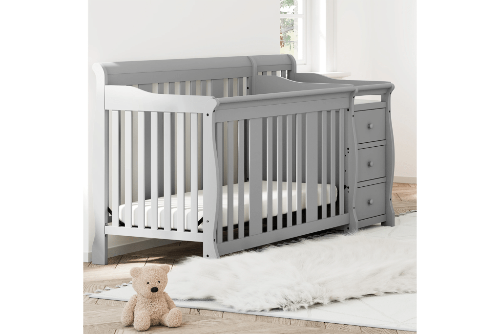 Storkcraft Portofino 5-in-1 Convertible Crib & Changer