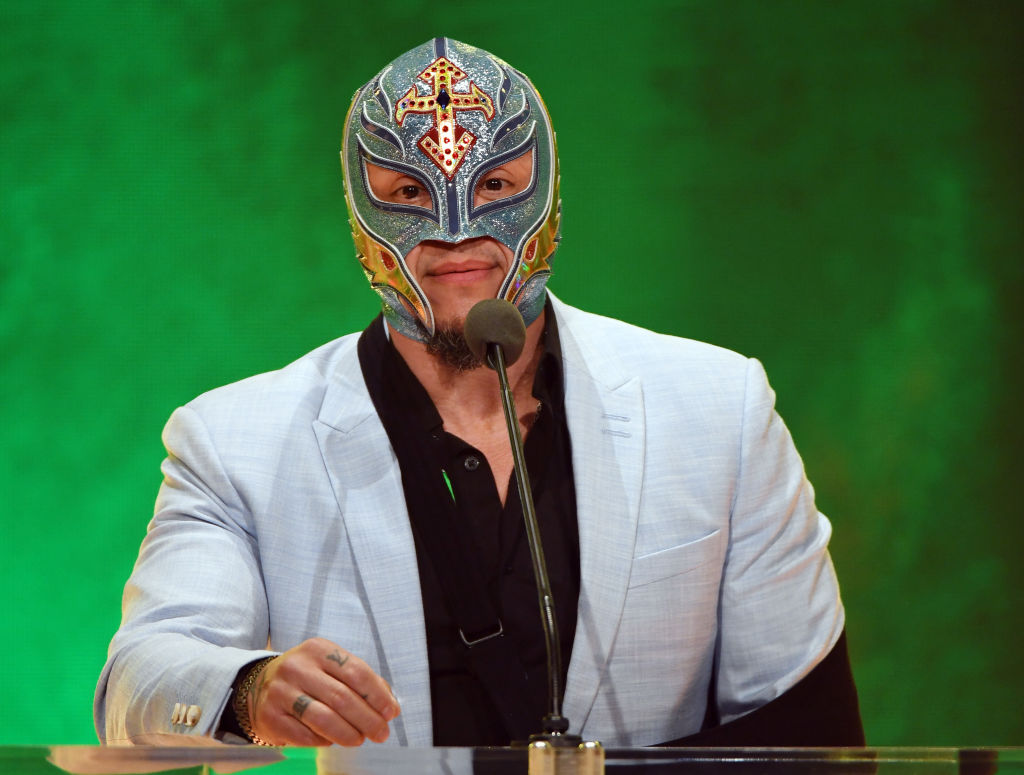 Rey Mysterio Jr. was recently inducted into the WWE Hall of Fame.