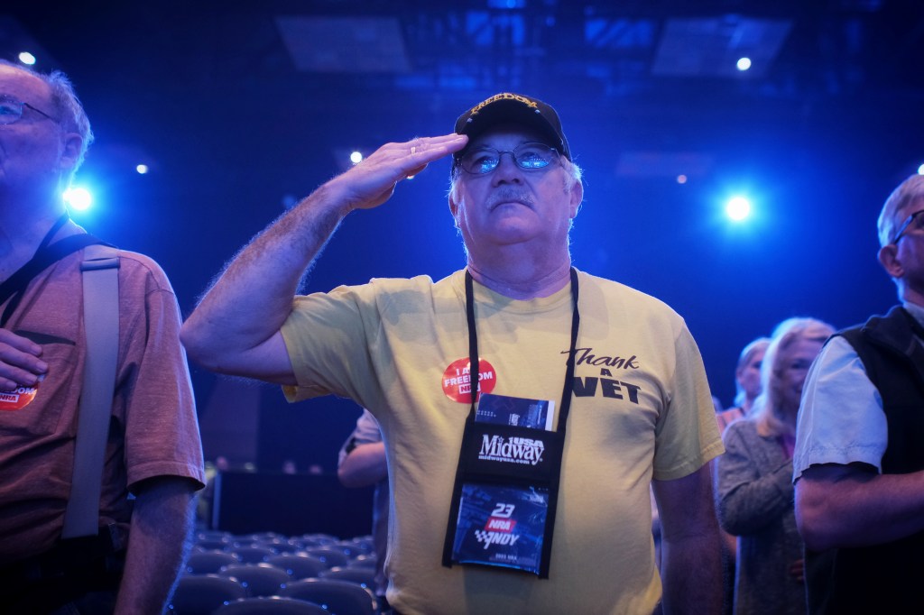 Man at the NRA convention