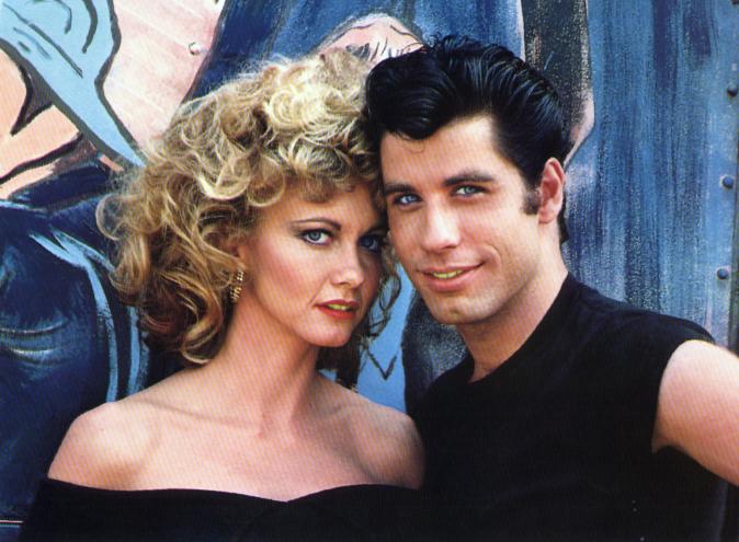 Olivia Newton-John, John Travolta,