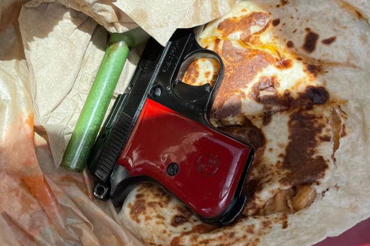 A Mississippi man arrested after hiding gun in Taco Bell quesadilla during a traffic stop