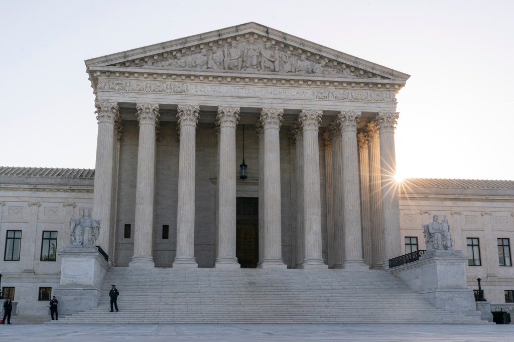 The outside of the US Supreme Court.