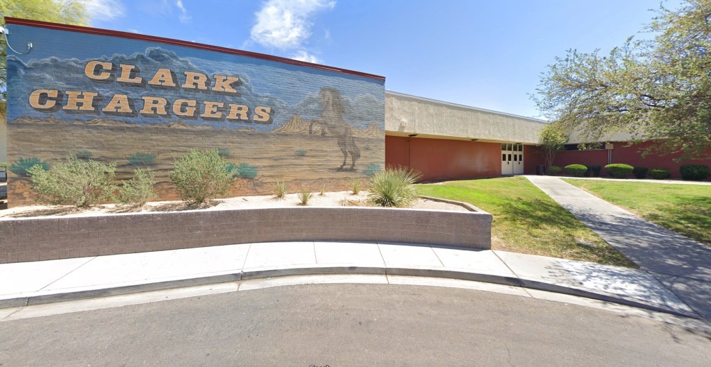 Clark High School in Las Vegas is pictured.