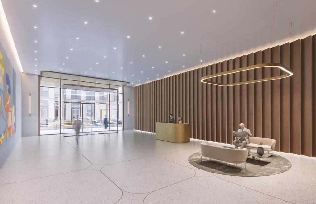 Even the lobby at 122 Fifth Ave. is getting a makeover.