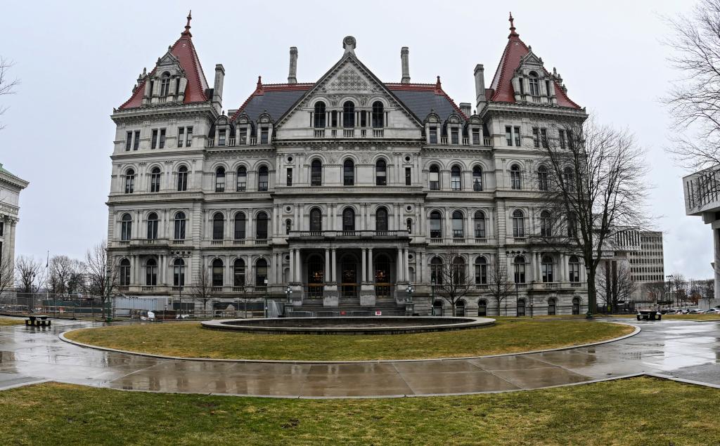 The New York State Capitol stands on March 13, 2023.