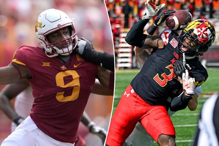 Will McDonald IV joins the New York Jets from Iowa State; Deonte Banks comes to the New York Giants from Maryland