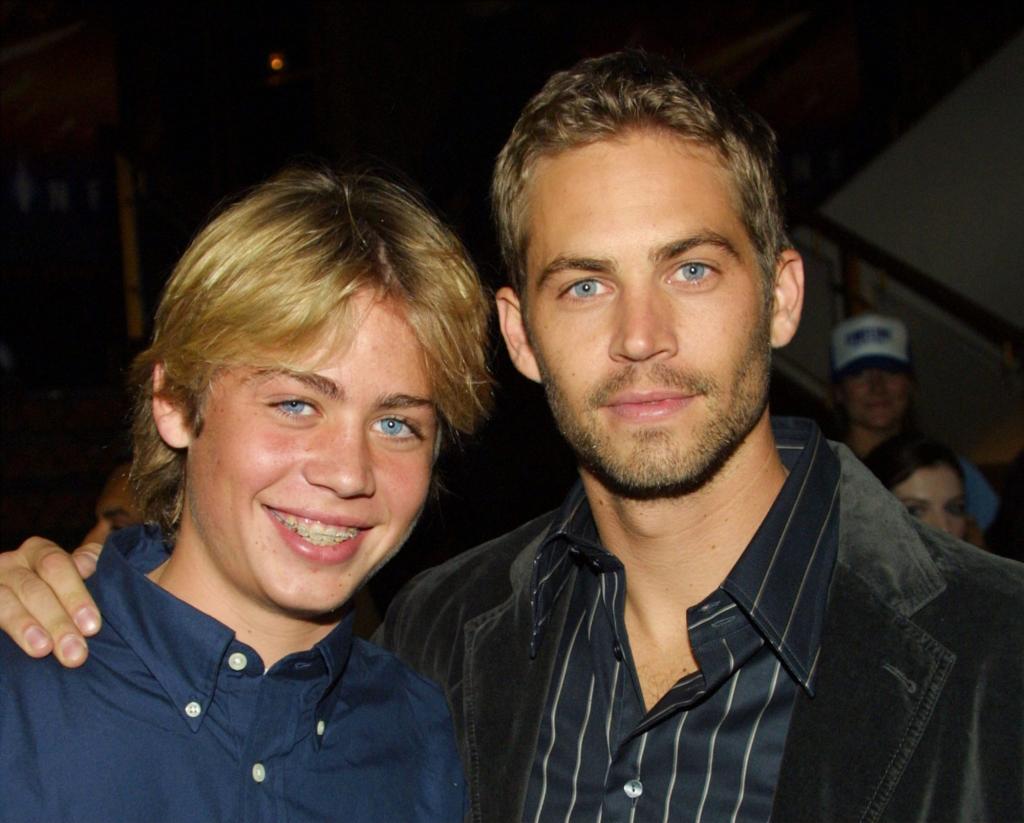 Actor Paul, pictured with young Cody in 2003, died in a car crash in 2013.