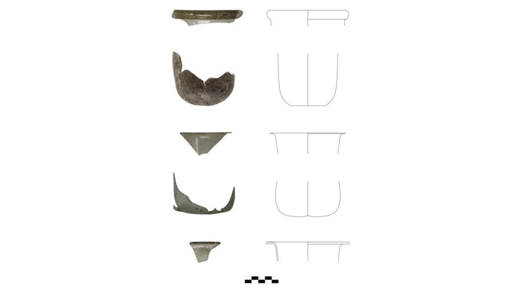 Some of the artifacts exhumed by scientists.