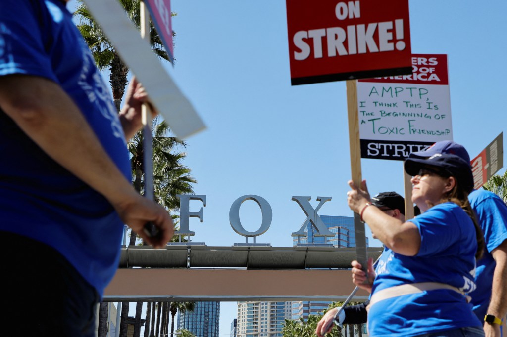 Writers Guild of America protest