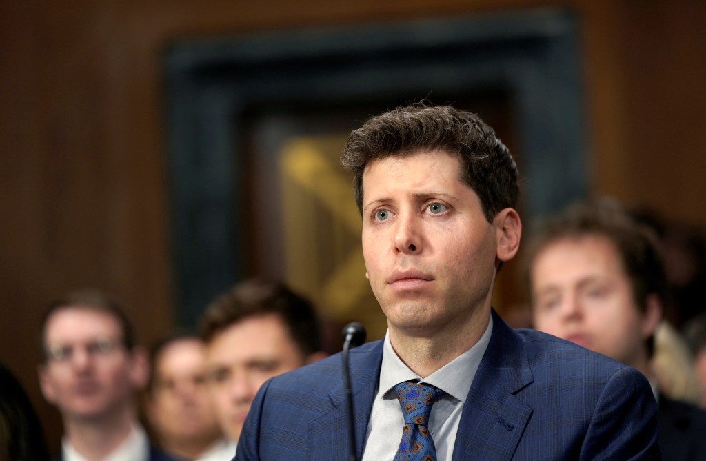 OpenAI CEO Sam Altman testifies on Tuesday.