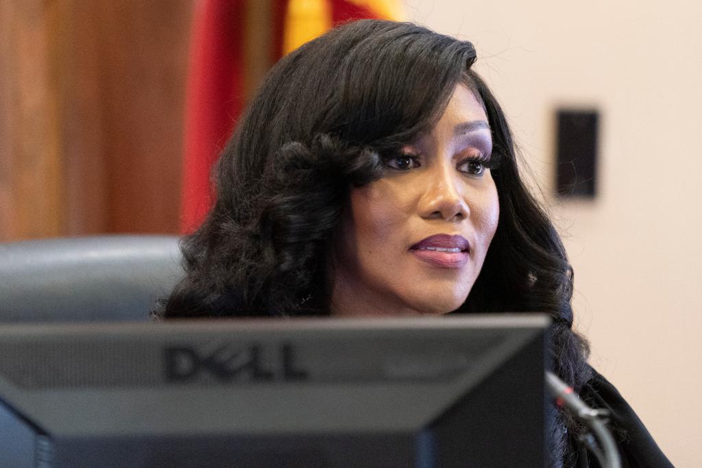 Chancellor I'Ashea L. Myles delivers remarks from the bench during a status hearing involving the release of records in the March Covenant School shooting case Monday, May 22, 2023, in Nashville, Tenn. 