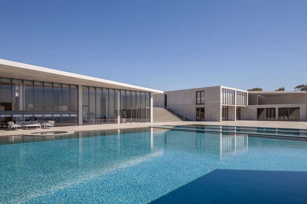 The home is perched atop the Malibu cliffs.