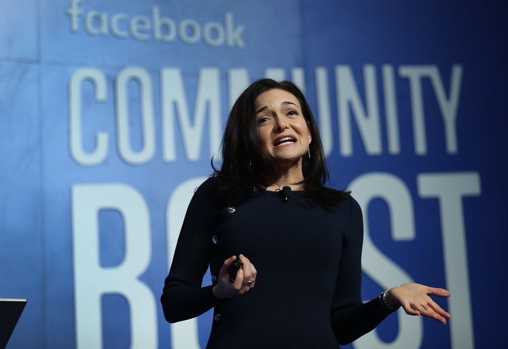 Sandberg famously arrived at Facebook with two small children at home and a message for women that they must 'lean into' office life with their whole selves.  She eventually left Facebook amid a cloud of suspicion owing to the company's shady surveillance practices. 