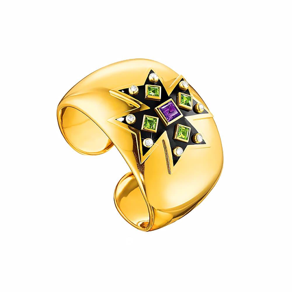 Image of a gold Verdura cuff sold at London Jewelers