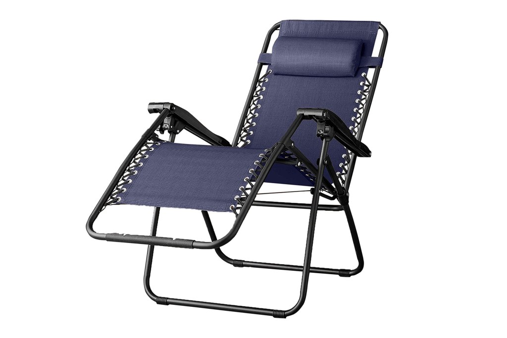 blue lounge chair