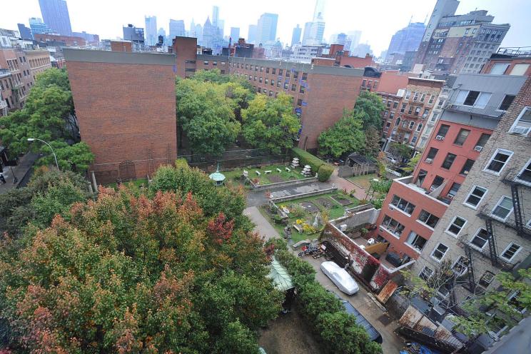 Overview of the Elizabeth Street Garden on Elizabeth St. between Prince and Spring Streets.