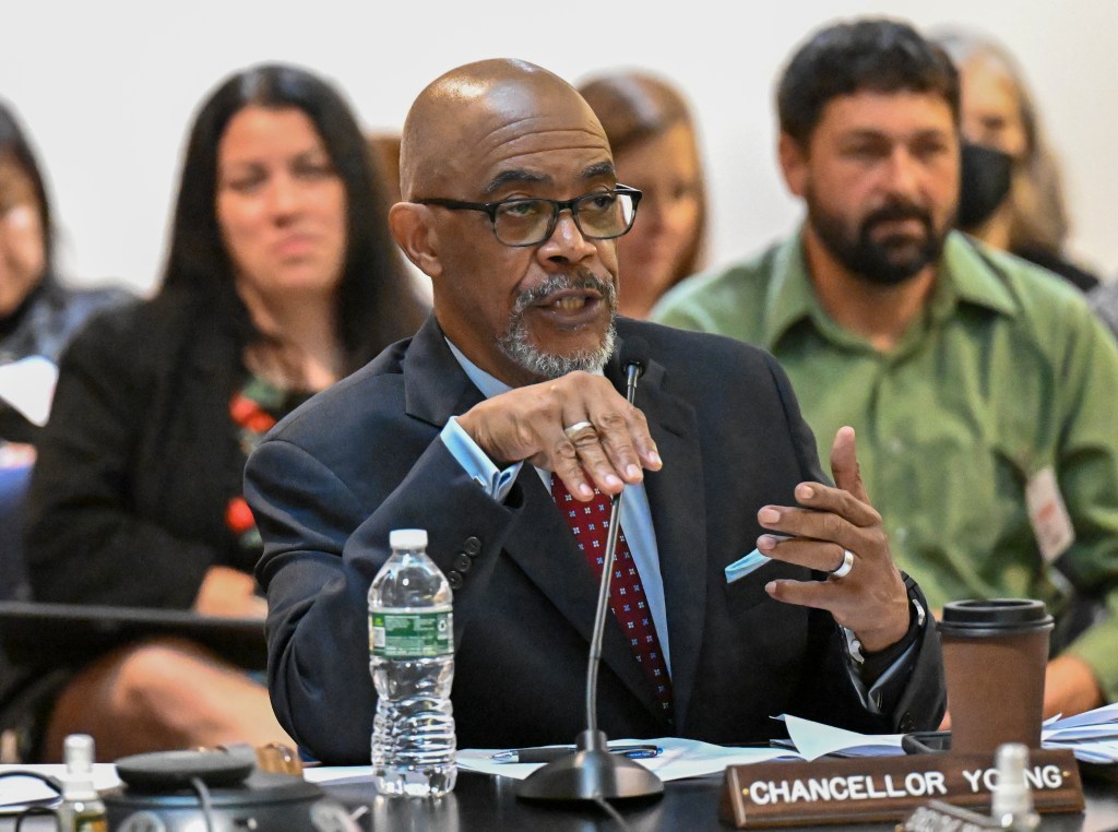 New York's Board of Regents chancellor Lester Young Jr.