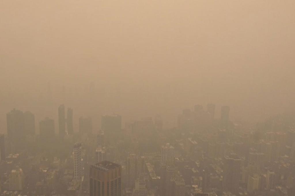 New York City’s air was more polluted than most of the world’s major cities as thick smoke from Canadian wildfires burning hundreds of miles away is set to continue through the weekend.