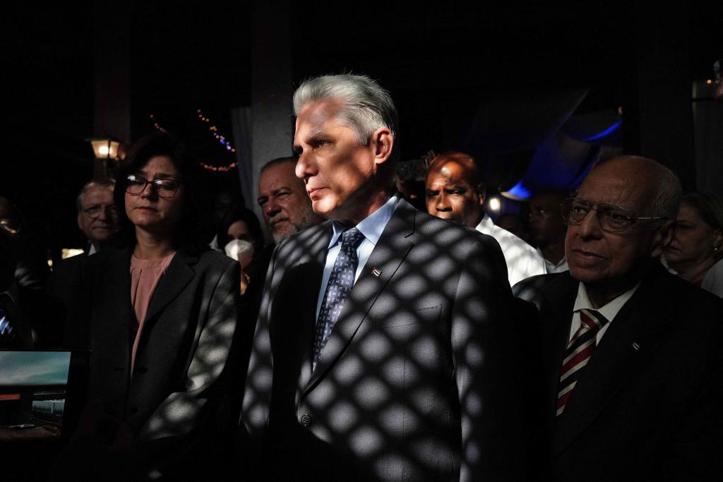 Cuban President Miguel Diaz-Canel