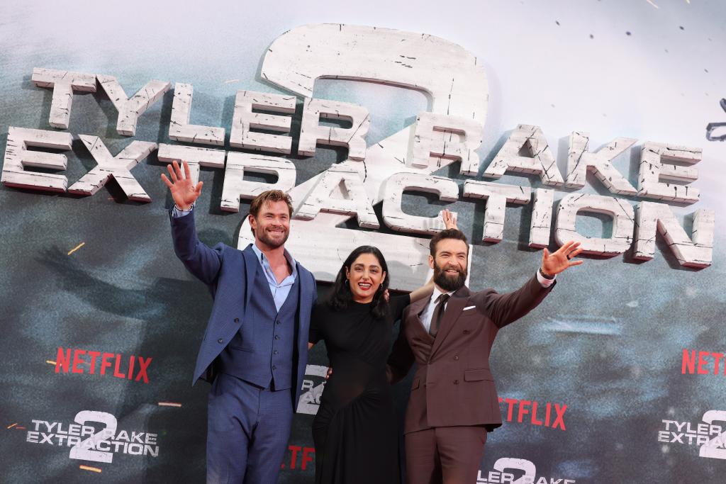 Chris Hemsworth and his co-stars at the film's Berlin premiere.