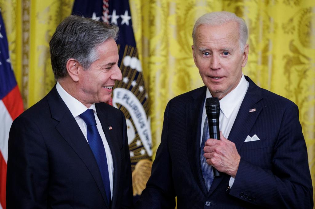 Joe Biden and Antony Blinken