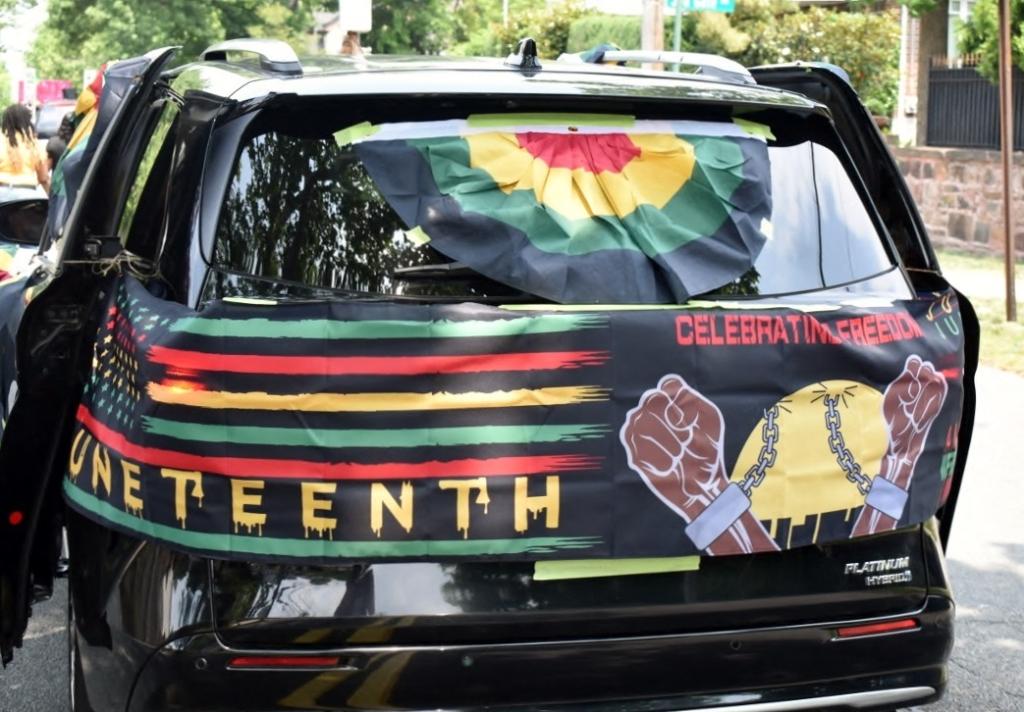 People in Staten Island celebrated Juneteenth in Rosebank.