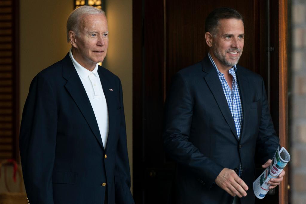 President Joe Biden and son Hunter Biden.