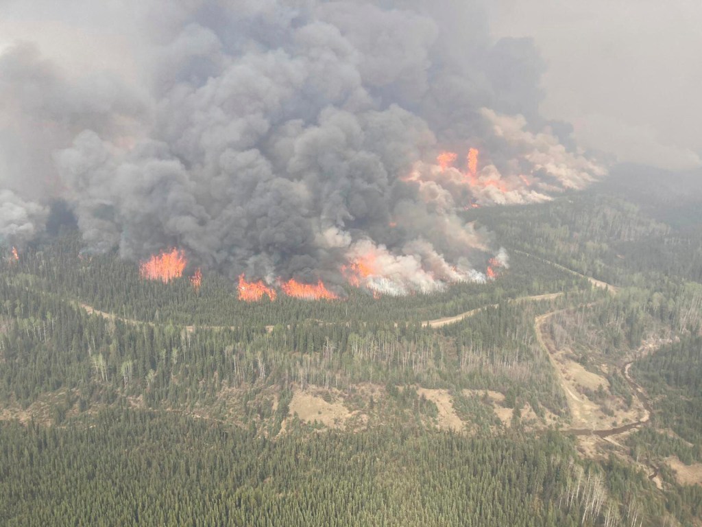 On Monday there were at least 27 new wildfires in British Columbia. 