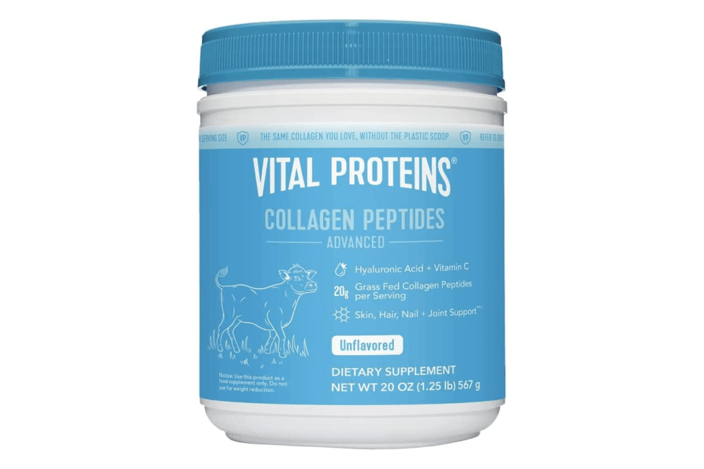 Vital Proteins Collagen Peptides Powder with Hyaluronic Acid and Vitamin C