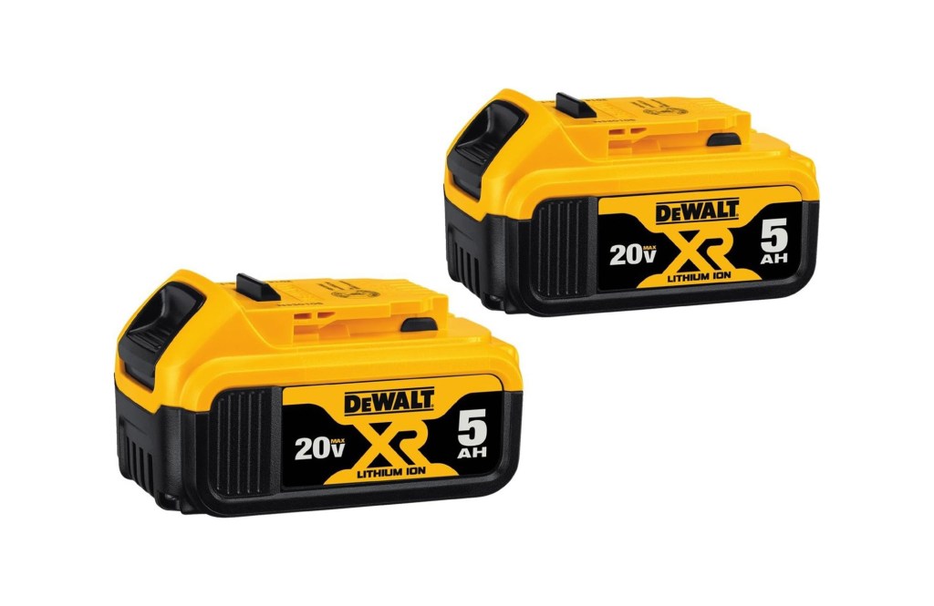 Yellow and black battery 2 pack